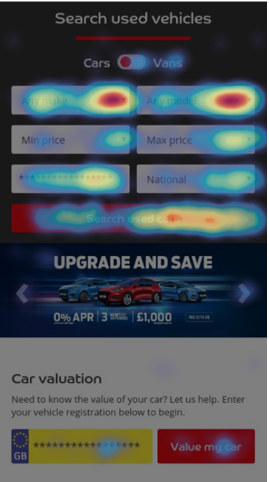 Automotive Website Heatmap