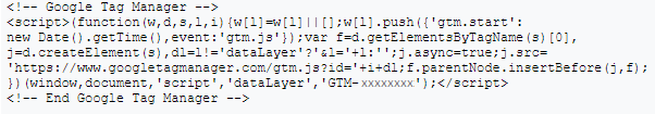 GTM Snippet