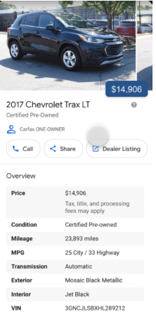 Google A Car For Sale