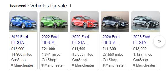 Google Vehicle Ads
