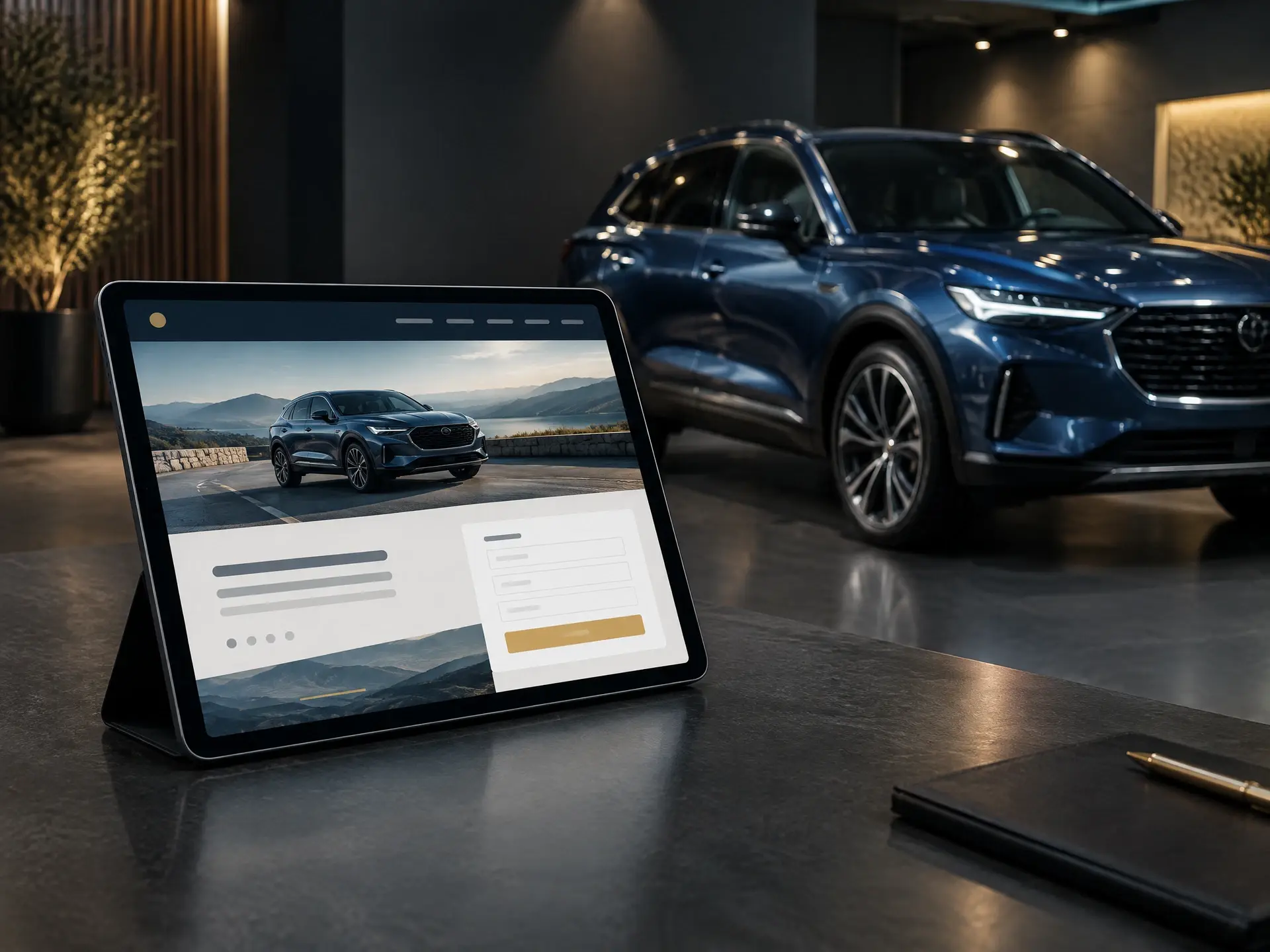 Automotive Email Campaign Landing Page