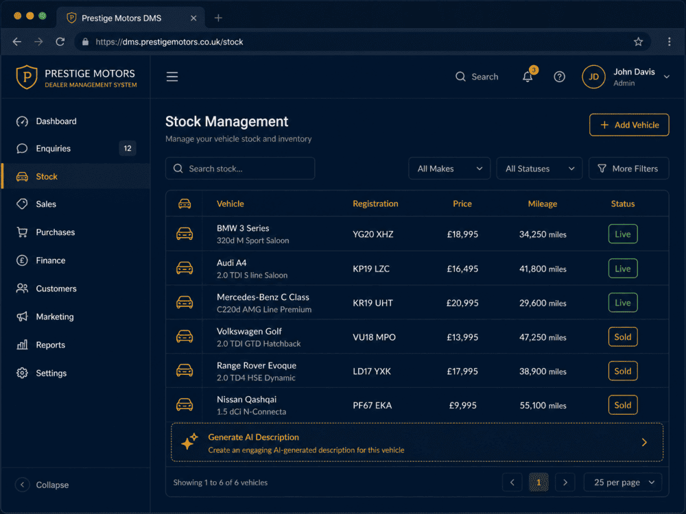 Dealer Management System