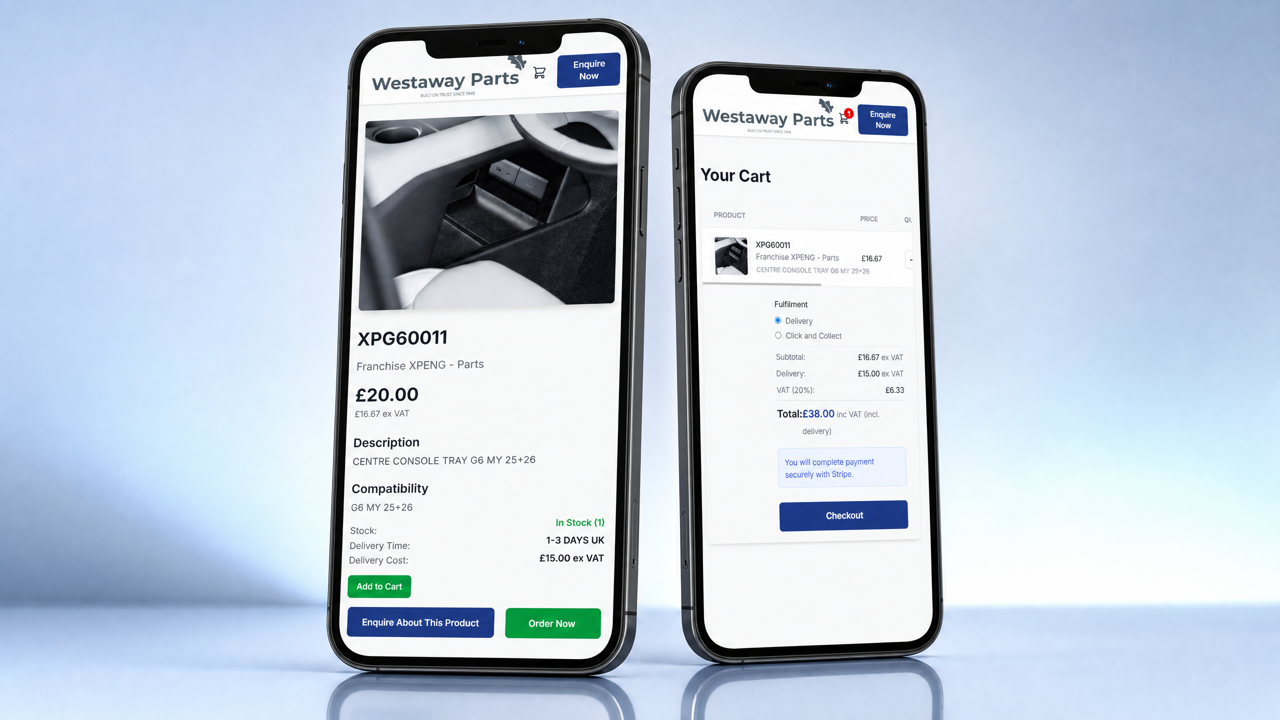 Parts Stores on mobile